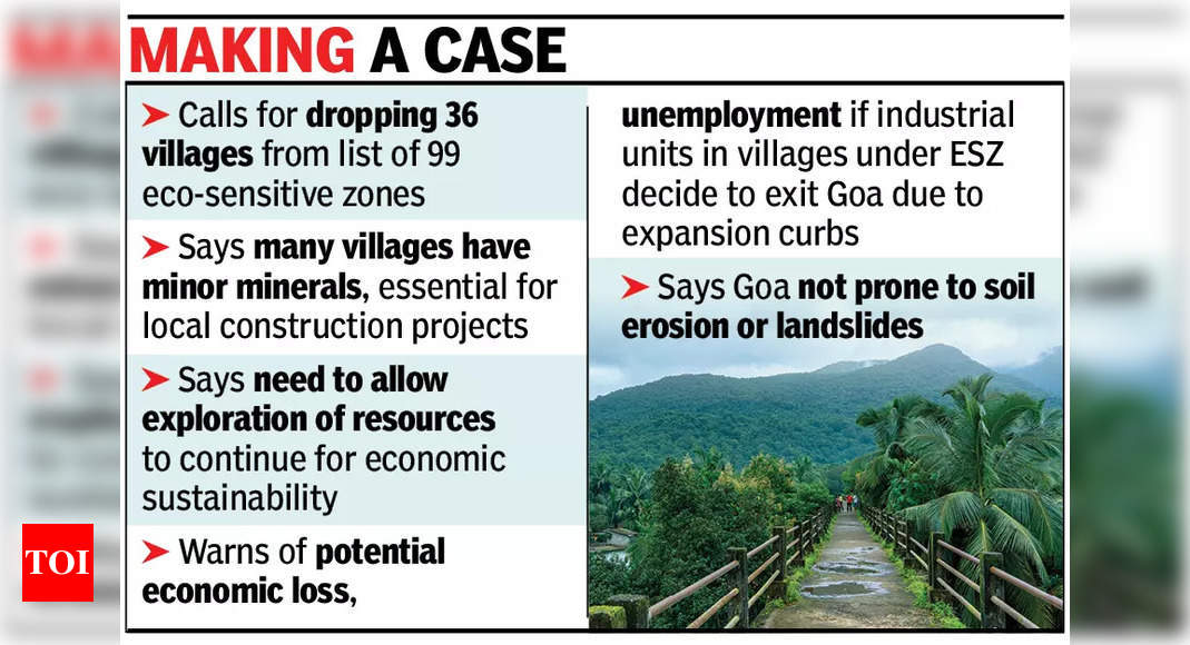 गोवा सरकार ने केंद्र से कहा, वनों को स्थानांतरित किया जा सकता है, खनिजों और उद्योगों को नहीं | गोवा समाचार