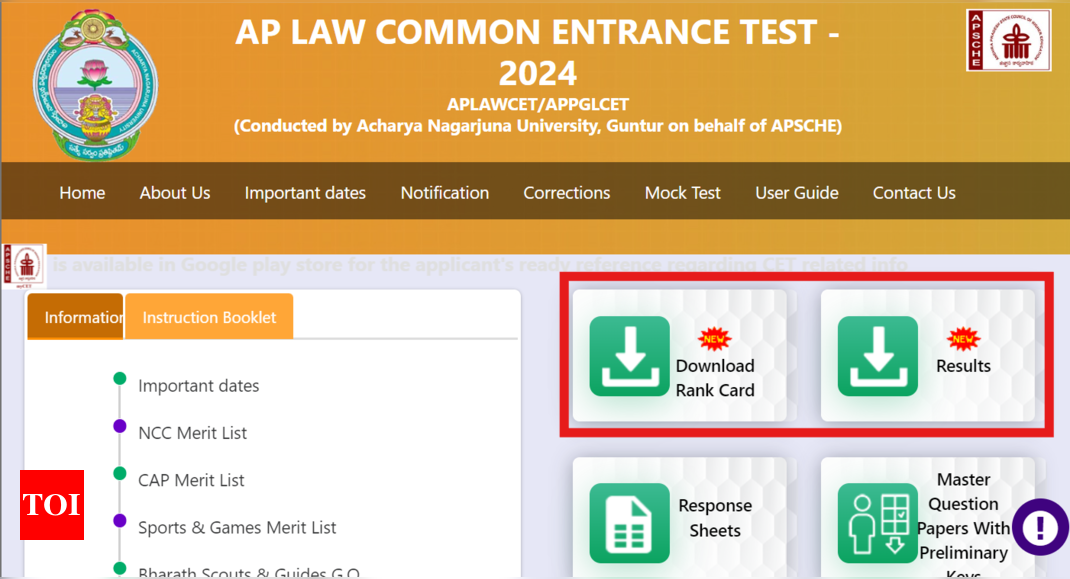 AP LAWCET, PGLCET परिणाम 2024 जारी: रैंक कार्ड, स्कोरकार्ड डाउनलोड करने के लिए सीधे लिंक यहां