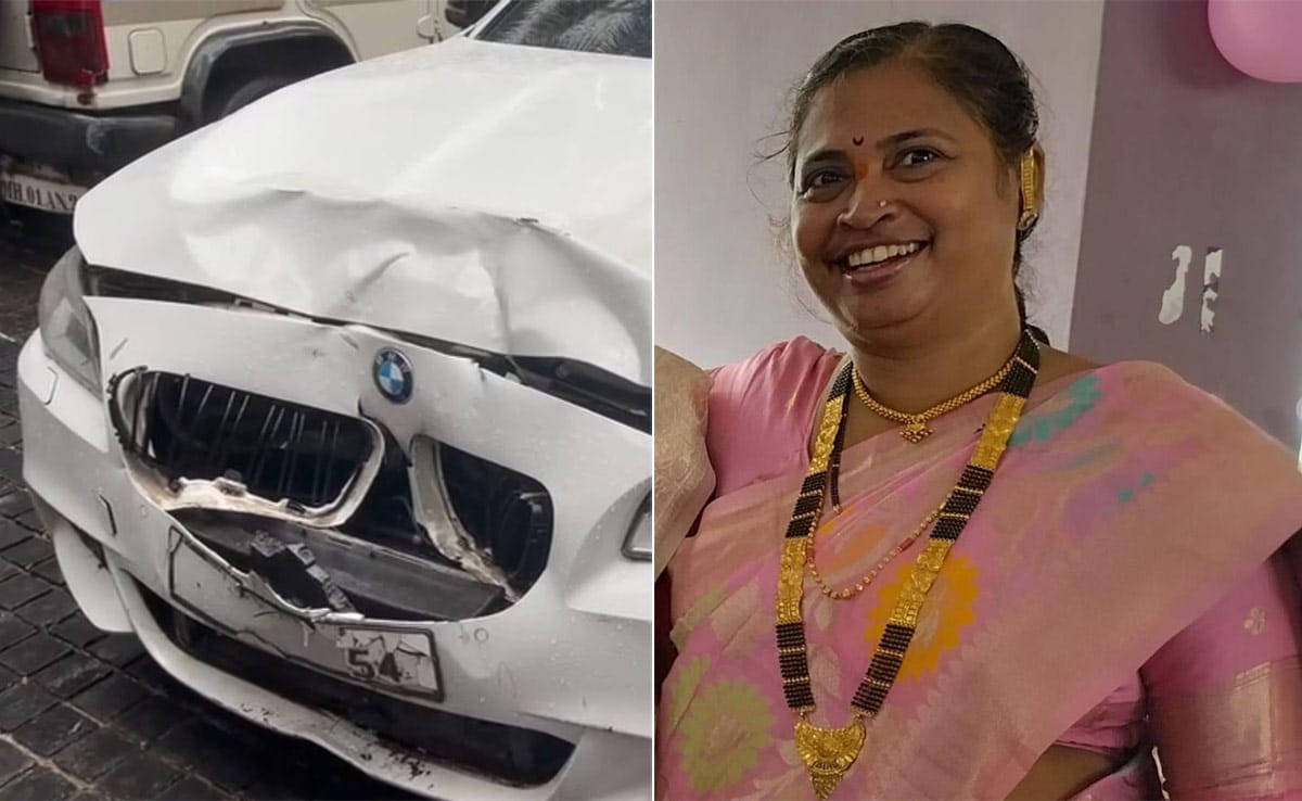 शिंदे सेना नेता के बेटे द्वारा नशे में धुत्त होकर BMW कार चलाने से मुंबई में महिला की मौत