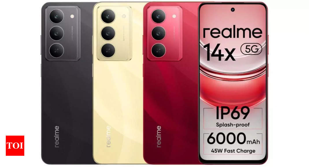 6000 एमएएच बैटरी, IP68 + IP69 रेटिंग वाला Realme 14X 5G स्मार्टफोन भारत में लॉन्च: कीमत, स्पेसिफिकेशन और बहुत कुछ