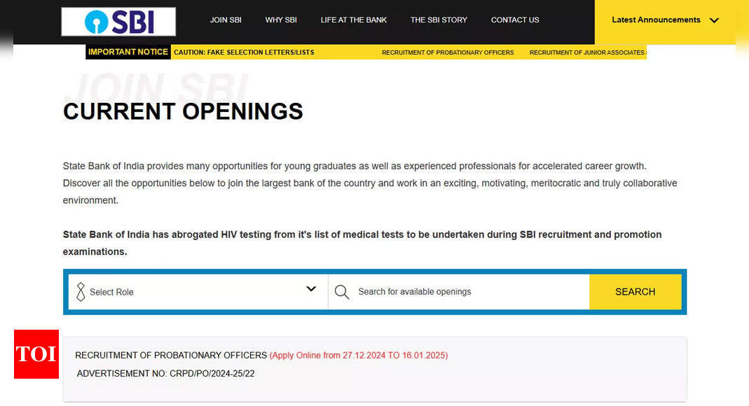 एसबीआई पीओ भर्ती 2025: 600 रिक्तियों के लिए अधिसूचना जारी, विवरण यहां देखें