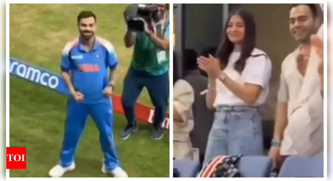 विराट कोहली की सीमा पर प्यार! अनुष्का शर्मा के लिए उनका आराध्य उत्सव चैंपियंस ट्रॉफी 2025 में हार्ट्स जीतता है – देखें वीडियो |