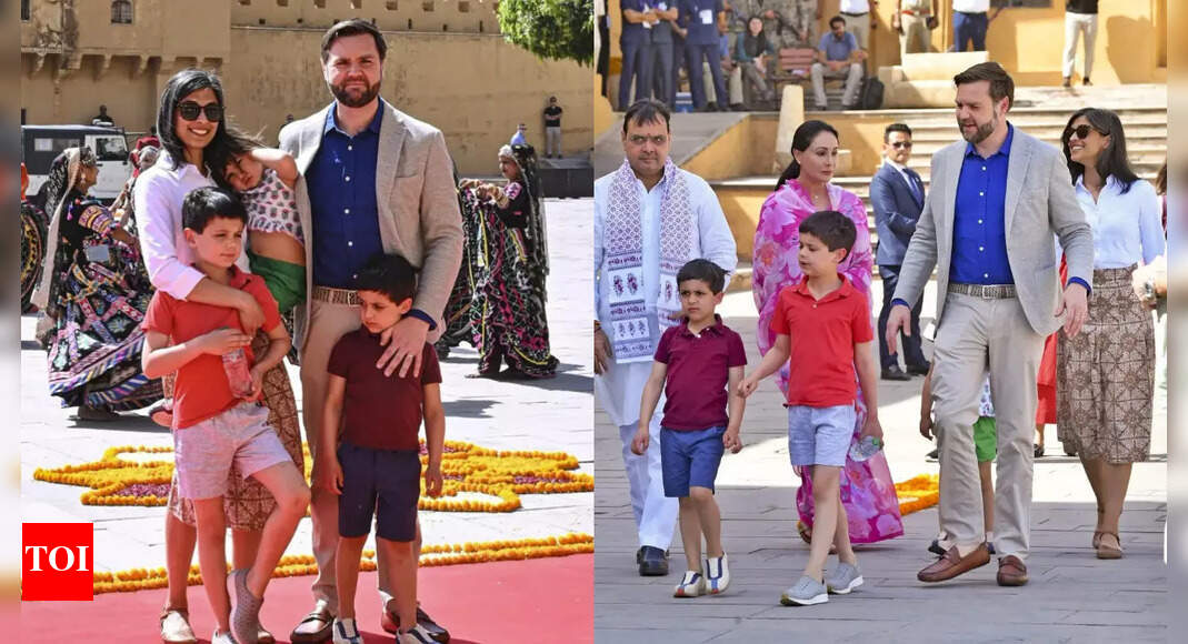 उषा वेंस ठाठ स्कर्ट-एंड-शर्ट एनसेंबल में जयपुर के लिए शांत लक्जरी लाता है