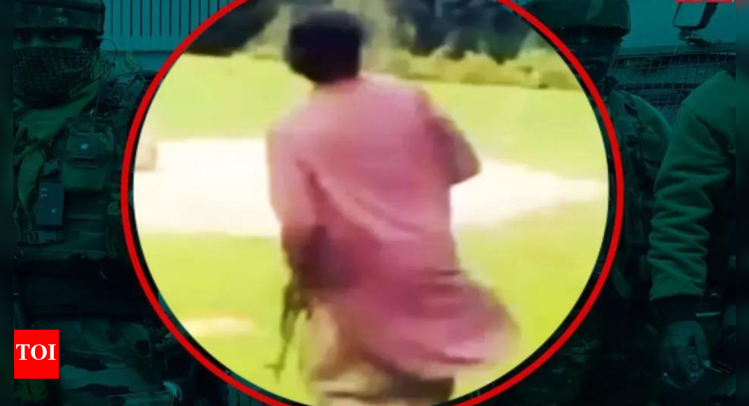 पाहलगाम अटैक: संदिग्ध आतंकवादी की पहली छवि, हाथ की सतहों में एके -47 के साथ | भारत समाचार