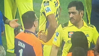 एलएसजी के मालिक संजीव गोयनका के साथ एमएस धोनी की चैट ने सोशल मीडिया को आग पर रखा