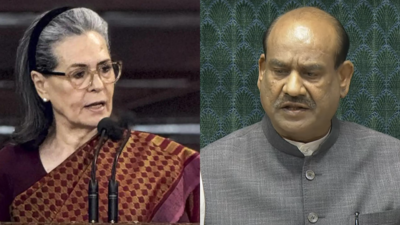 बिड़ला सोनिया को वक्फ बिल पर टिप्पणी के लिए, कांग्रेस का कहना है कि संसद अब मोदी की दरबार है