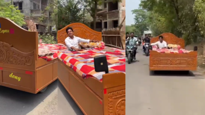 वायरल वीडियो: आदमी 'बेड कार्ट' बनाने के लिए पत्नी के आभूषण बेचता है, लेकिन पुलिस ने इसे पश्चिम बंगाल में यातायात उल्लंघन के लिए जब्त कर लिया